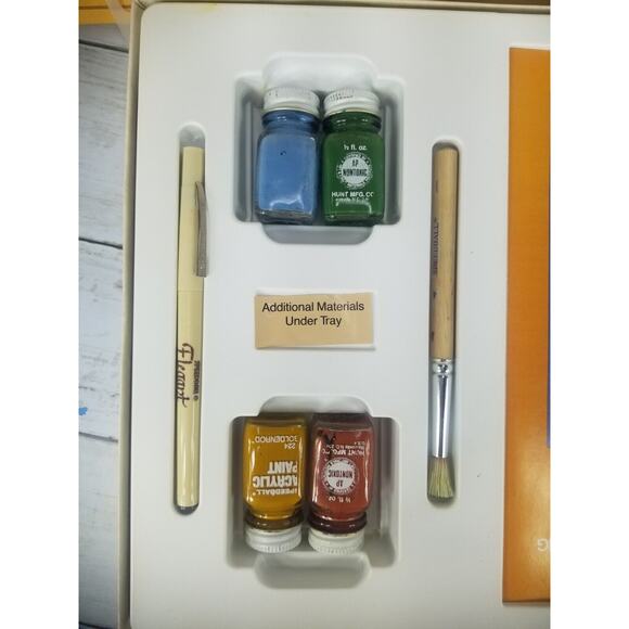 VTG Joy of Stenciling by Speedball Templates, supplies PLUS extras - Picture 5 of 6